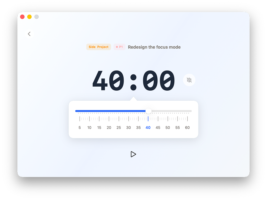 Pomoro custom duration settings