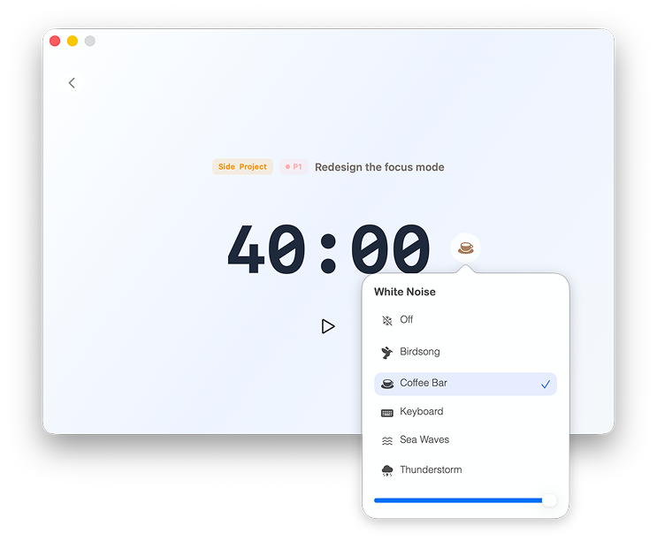 Pomoro white noise picker